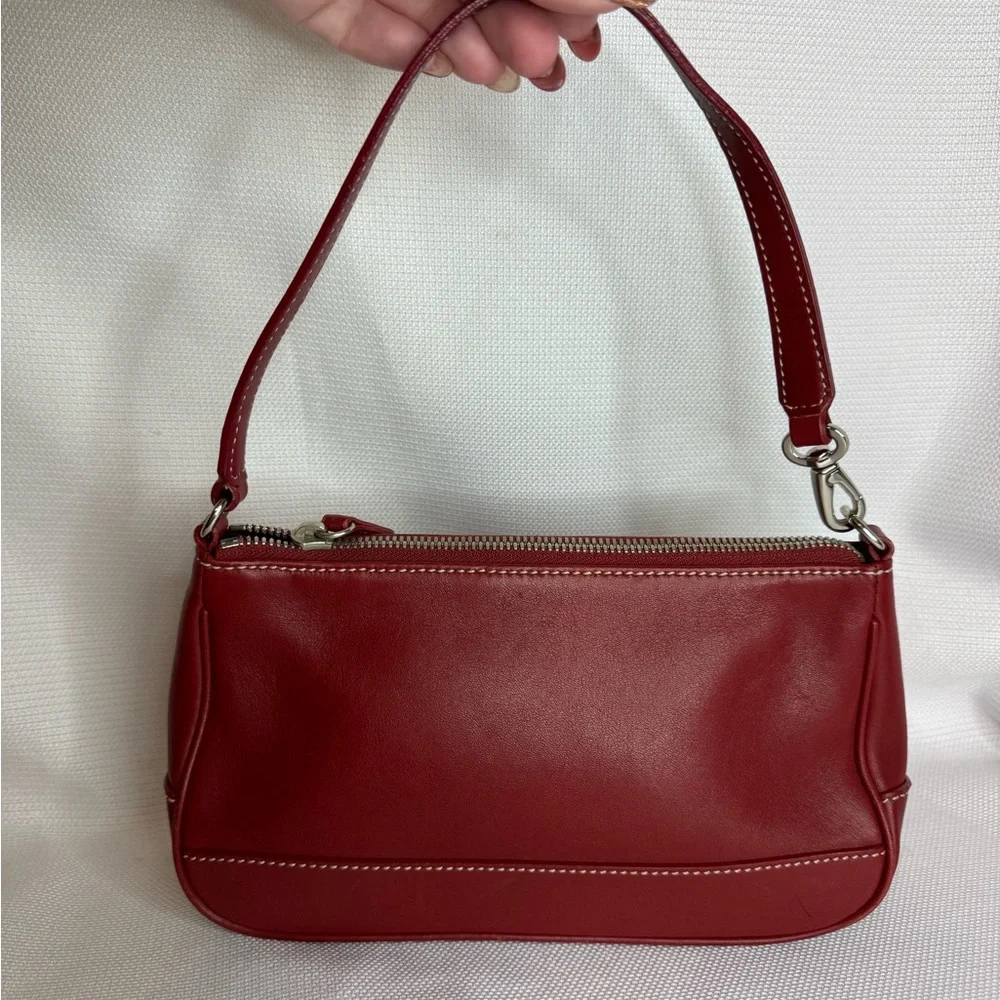 Coach Red Leather Clutch/Wristlet/Pouch VGUC/GUC
